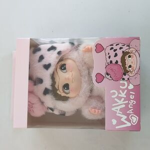 Wakuku Angel Pink Plush Pendent Doll